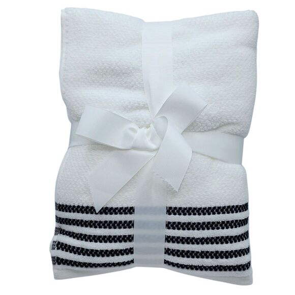 Truly Lou 6pc White Oversized Soft Cotton Towel Set 2‎ Bath 2 Hand 2 Wash - Picture 3 of 7